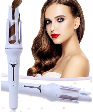 BRAND Rotating 1.25 Curling Iron with Temperature Control Auto Shut-Off - Fast Heating Anti-Stuck Easy-to-Use Light Purple