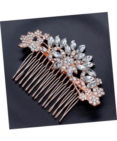 Ipetboom 1pc Womens Hair Clips Rhinestone Hair Comb Hair Barrettes for Women Hair Combs Bridal Haircombs Alloy Haircombs Rhinestone Haircombs for Women European and American Bride Headgear - Buy Online on GoSupps.com