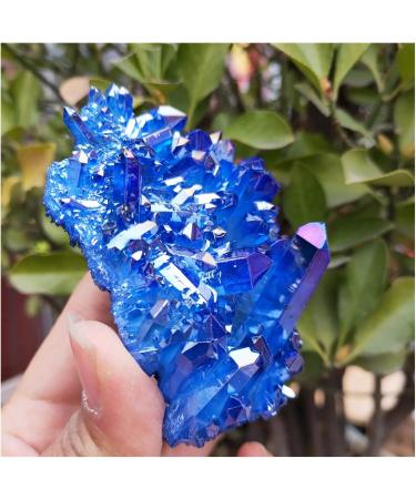 Crystal Cluster Natural Aura Angel Quartz Cluster Titanium Gemstone Cluster Reiki Crystal Cluster - Buy Online on GoSupps.com