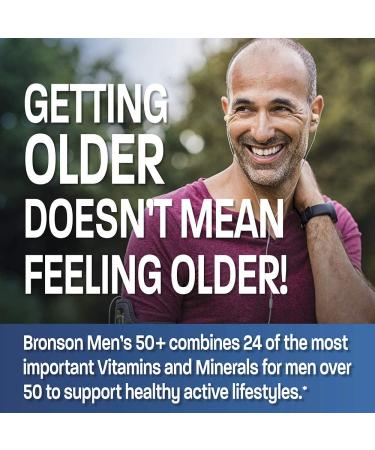 Bronson ONE Daily Menâ€™s 50+ Multivitamin & Multimineral - 180 Tablets - Buy Online on GoSupps.com