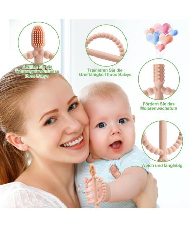 Utensilsto 4-Piece Baby Bite Ring Set | Dental Aid & Teething Toys for Infants 3 Months+ | Safe & Fun Chewing Toys for Boys & Girls - Buy Online on GoSupps.com