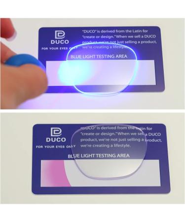 DUCO 5201 Blue Light Filter Glasses for Men & Women - UV Protection No Prescription Ideal for PC TV Gaming & Mobile Use - Buy Online on GoSupps.com