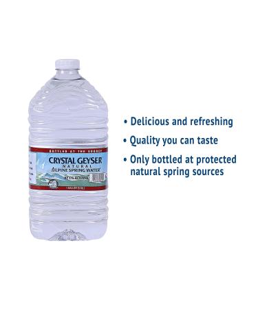 Crystal Geyser Purified Water 1 Gallon & 25.4 Fl Oz Pack of 2 - 128 Fl Oz Total - Buy Online on GoSupps.com