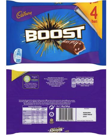  Cadbury Cadbury Boost Pack of 2 Australian Origin Chocolate Bars 40g (160g) 320g - Buy Online on GoSupps.com