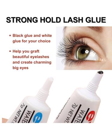 Black Eyelash Glue Duo Pack - 7g x 2 | Express Drying, Waterproof & Long-Lasting Lash Adhesive for Individual and DIY Eyelash Extensions - Buy Online on GoSupps.com