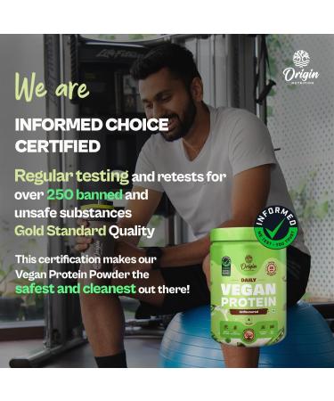 Ori Gin Nutrition 100% Natural Plant Protein Powder - Best Vegan Protein 25g Plant Based Protein Easy to Digest Unflavoured 250g | Free International Shipping - Buy Online on GoSupps.com