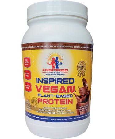 Inspired Vegan Chocolate Plant-Based Protein 2lb 24G Protein