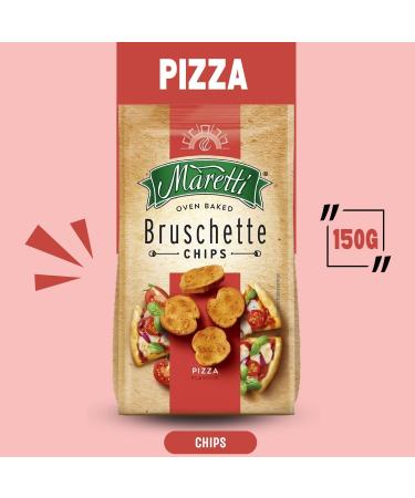 Maretti Bruschette Chips Packet Pick N Mix - Choose From 5+ Flavours | Slow Roasted Garlic Tomato Olives & Oregano Mediterranean Vegetables Sweet Basil Pesto - Pack of 2 x 150g - Buy Online on GoSupps.com