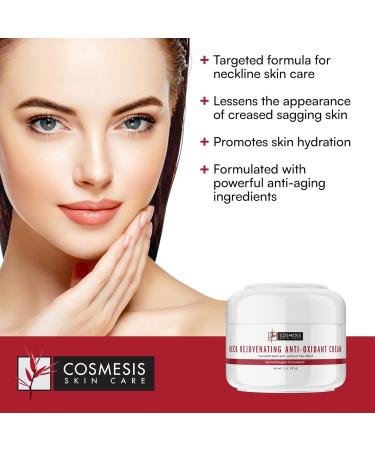 Cosmesis Neck Rejuvenating Anti-Oxidant Cream - Anti-Aging for Sagging Skin - Hydrating 2oz Solution for Youthful Neck Skin - International Shipping Available - Buy Online on GoSupps.com