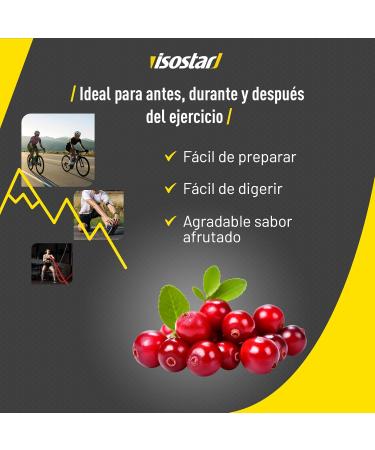  Isostar Isostar - Hydrate & Perform Cranberry and Red Fruit Flavor - Isotonic Drink Powder - 1.5 kg (37 servings) - Buy Online on GoSupps.com