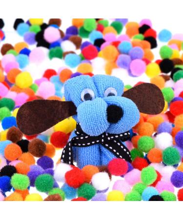 300pc 1 Assorted Pom Poms - Colorful Craft Balls for DIY Decor & Kids Projects - Buy Online on GoSupps.com