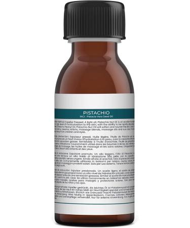 Mystic Moments Pistachio Carrier Oil 125ml - Pure Vegan Oil for Hair Face Nails Aromatherapy & Massage - GVO-Free - Buy Online on GoSupps.com