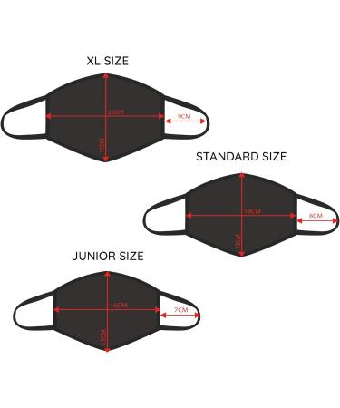 FM London Reusable Fabric Mask - 100% Cotton Black (10 Pack) | Eco-Friendly Comfortable & Stylish - Buy Online on GoSupps.com