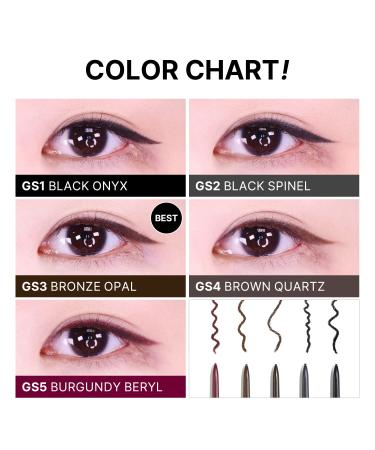 MERZY Slim Gel Eyeliner - Ultra-Slim Pencil with Creamy Texture - K-Beauty GS2 - Black SPINEL (0.03Fl Oz 0.05g) - Buy Online on GoSupps.com