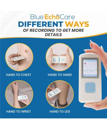 Portable ECG Monitor - Electrocardiograph Monitors in Less Than 30 Seconds no Need for a Smartphone All Measurements are Done on Device - Buy Online on GoSupps.com