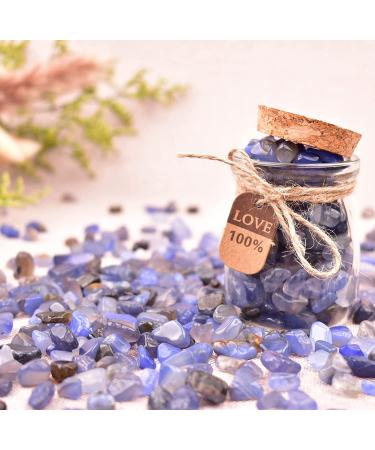 Blue Agate Crystal Chips Bulk 0.85lb (385g) for Jewelry, Crafts & Home Decor - Healing Reiki Stones, Sea Glass for Fish Tanks - 0.85lb - Buy Online on GoSupps.com
