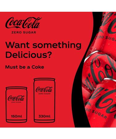 Coca-Cola Zero 6-Pack 33 cl Cans - Buy Online on GoSupps.com