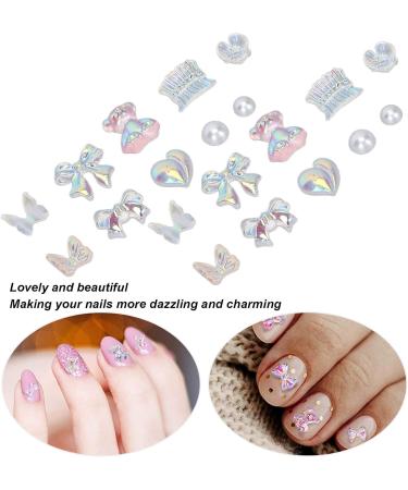Nail Resin Decoration Bear Nail Art Decor Bear Cute Shiny Delicate Bow Bear Shaped for Nail Ornament Accessories for Home and Nail Salon Nails Bead Charm Gems for Manicure Craft Art - Buy Online on GoSupps.com