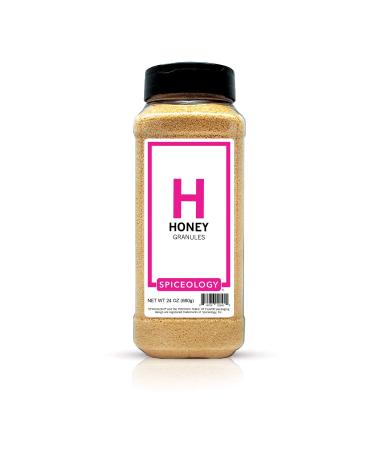 Spiceology - Honey Granules - Great for Baking- Granulated Honey - Honey Powder - Spices and Seasonings -24 oz