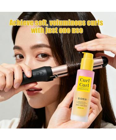  JINGLING JINGLING Curly Hair Oil - 100ml Heat Protectant Conditioner | Lightweight Hair Oil For Women and Men Girls and Mothers Defining Curls - Buy Online on GoSupps.com