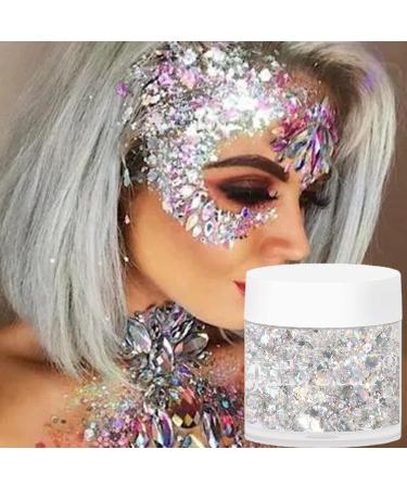  Vigcebit Glitter Body Gel | Christmas Makeup Face Body Eyes Lips Hair Nails Cosmetics - Perfect for Christmas Slime Resin Crafts Cosmetics - Buy Online on GoSupps.com