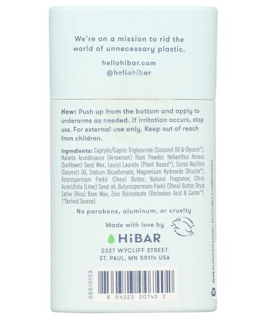 HiBAR Fresh Rain + Cucumber Deodorant 2.25 OZ - Buy Online on GoSupps.com