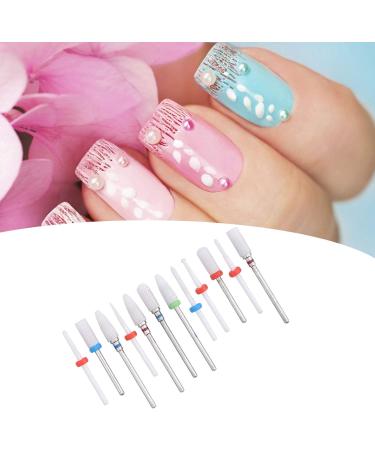 12 Pieces Ceramic Nail Mill Bits Professional Electric Nail Drill Bits for Removing Nail Polish and Gel Electric Manicure Pedicure Nail File Bits - Buy Online on GoSupps.com