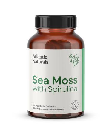 Sea Moss Superfood Capsules with Spirulina 1,000 MG (120 Vegetable Capsules)