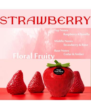 Solid Balm Solid Perfume 3D Strawberry Lemon Pear Apple Shaped Aromatherapy Portable Pocket Balm Perfume Perfect for Travel Use Natural Fragrance Parfum for Men and Women (4.2 Oz Strawberry) 4.2 Ounce (Pack of 1) Strawberry - Buy Online on GoSupps.com