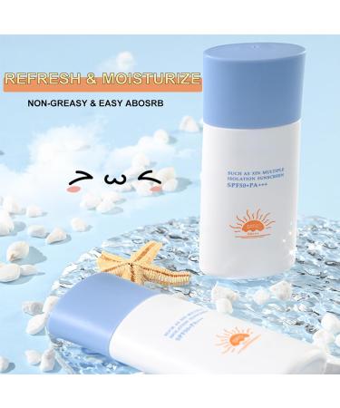Sun Cream SPF 50 Sunscreen SPF 50 Face & Body High Protection Face Sun Cream SPF 50 Strong UVA & UVB Against SPF 50 Face Moisturiser Non Greasy & Natural Skin Tone Suncream Water-Resist 40g - Buy Online on GoSupps.com