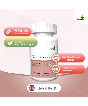 VitaThrive Sodium Bicarbonate 500mg 90 Capsules - Buy Online on GoSupps.com