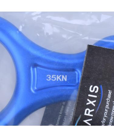Azarxis 35kN Figure of Eight Descender - Blue Climbing Gear for Outdoor Recreation | International Shipping - Buy Online on GoSupps.com