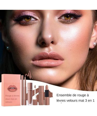  Huasean Matte lipstick and lip liner set lipstick and lip liner set glossy lip liner | 3 long-lasting lip liners lip liner set - Buy Online on GoSupps.com