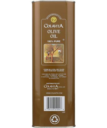 Colavita Olive Oil Tin - 101.4 fl oz | Premium Extra Virgin Olive Oil - Buy Online on GoSupps.com