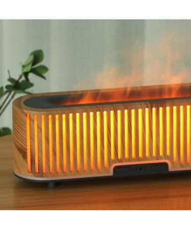 7 Colors Ambient Light Flame Diffuser - Ultra Sound Essential Oil Diffuser with Remote (US Plug) for Bedroom & Office - International Shipping Available - Buy Online on GoSupps.com