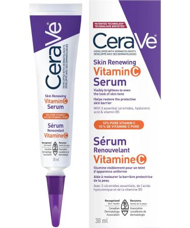 CeraVe Skin Renewing Vitamin C Serum with 10% Pure VITAMIN C for Face With Hyaluronic Acid & Night Cream for Face Skin Renewing Moisturizer for Men & Women With Hyaluronic Acid - Buy Online on GoSupps.com