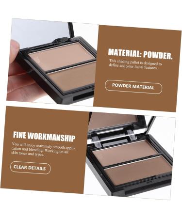  BIUDECO 2 Tray Repair Shading Powder Palette Cosmetic Face Shadow Powder Shimmer Powder Nose Shadow Powder Skin Powder Palette Highlighting Cosmetic Kit - Buy Online on GoSupps.com