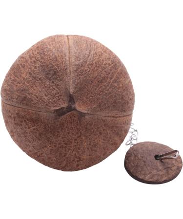 KJKVIVH Natural Coconut Shell Bird Nest House Hut For Pet Parrot Budgies Parakeet Cockatiels Conure Canary Pigeon Cage Rat Gerbil Mice Cage Seed Feeder Toy Nesting Box - Buy Online on GoSupps.com