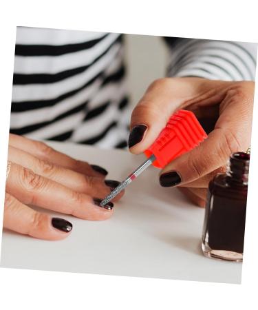 minkissy Nail Polisher Metal Nail Drill Bit Manicure Tools Nail Bits Drill Bit for Acrylic Nails Women Manicure Supplies Safety Bits for Nail Drill Manicure Drill Bits Drill Bits for Nails 7.00X1.30X1.30CM Red - Buy Online on GoSupps.com