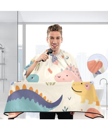 Kigai Cartoon Dinosaur Barber Cape - Waterproof Hair Cutting Cape for Men & Women | Adjustable Snap Closure Professional Salon Hairdressing Cape - Buy Online on GoSupps.com