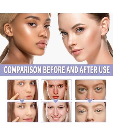 2 Pieces Lavender Matte Powder Pressed Face Powder Lavender Matte Oil Control Blurred Oil Control Powder with Mini Powder Puff Long-Lasting Oil Control Makeup - Buy Online on GoSupps.com