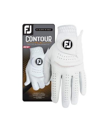 FootJoy Men's Contour FLX Golf Gloves Pearl Medium/Large Left