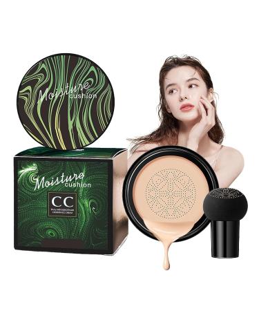 Mushroom Head Air Cushion CC Cream HOUSN CC Liquid Foundation BB Cream Even Skin Tone for All Skin Types (Natural)