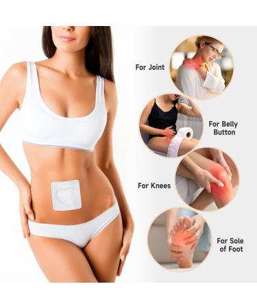 108pcs Castor Oil Patches for Belly Button Castor Oil Pack Wrap for Belly Button Self Adhesive Disposable Patch Cover 108PCS White - Buy Online on GoSupps.com