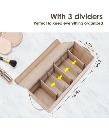 Wanapure Tampon Holder - Multi-Functional Bathroom Organizer with Lid & 3 Movable Partitions | Privacy & Shark Week Storage Solution - Buy Online on GoSupps.com