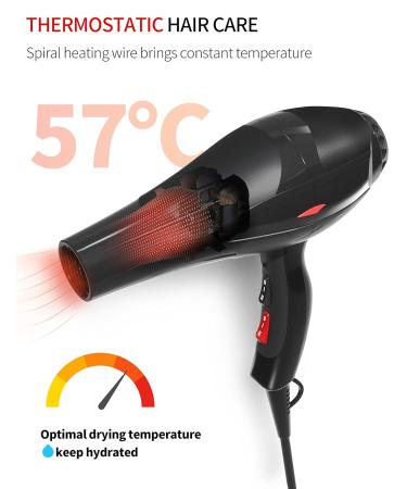 PROFICH FOON IONE Hair Locker 3500W - Blue Light Ion Care Styling with 2 Speed & 3 Heat Settings Includes Concentrators & Diffuser | Ideal for Salon Travel & Family Use - Buy Online on GoSupps.com