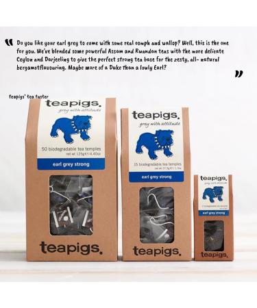  Teapigs teapigs Tea Bags Earl Grey Strong Black 50 Bags 250g - Buy Online on GoSupps.com