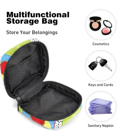 Anna Cowper Fruits Pattern Menstrual Cup Pouch - Portable Period Bag for Women and Teen Girls (1Pc, Multi-colored) - Buy Online on GoSupps.com