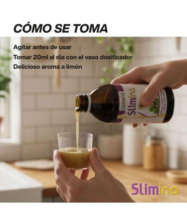  Drasanvi DRASANVI Slimina | Fortified plant extracts with L-carnitine fiber and vitamins | Horsetail + artichoke + green tea | Helps eliminate fluids and supports a healthy metabolism | 500 ml - Buy Online on GoSupps.com