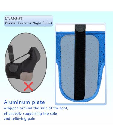 Plantar Fasciitis Night Splint - Upgrade Relief Brace for Men & Women | Achilles Tendonitis Support in Blue | International Shipping Available - Buy Online on GoSupps.com